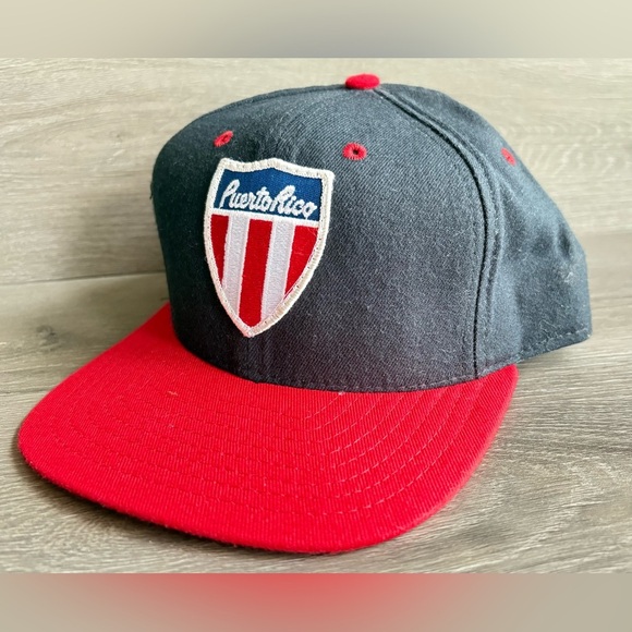 Vintage PUERTO RICO 🇵🇷 Shield New Era SnapBack Hat NWOT Made in USA 🔥 - Picture 1 of 4